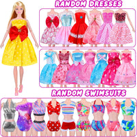 135 Pcs Doll Clothes and Accessories with Doll - MT003A - image 4
