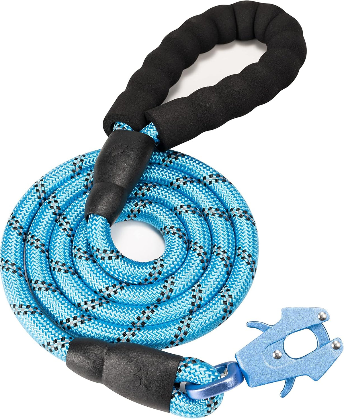 Heavy Duty Dog Leash with Frog Clip for Small Medium and Large Dogs – Essentials for Dogs - Blue / 1/2'' x 2 FT (18~120 lbs.)