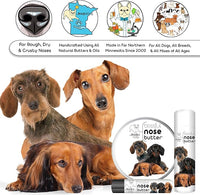 The Blissful Dog Dachshund Nose Butter for Dry, Cracked Skin, Lick-Safe Dog Nose Balm with Moisturizing Shea Butter, Almond, Olive, and Essential Oils, Pet Supplies, Uncented, 8 oz.