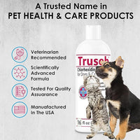 Truseb Topical Ketoconazole and Chlorhexidine Shampoo for Dogs, Cats & Horses with Aloe Vera and Conditioner(USA) (Ketoconazole & Chlorhexidine Shampoo, 16 oz)