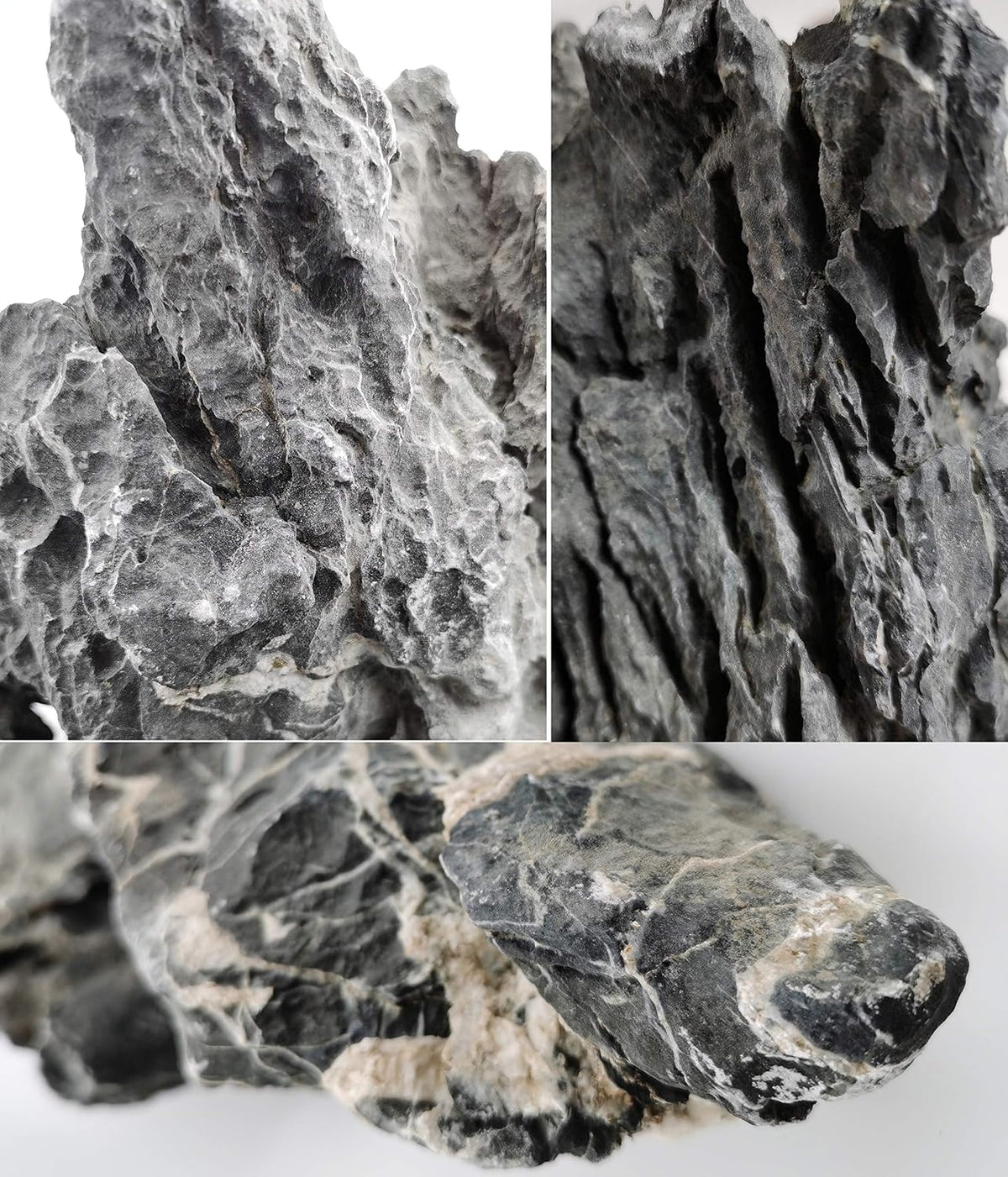 Voulosimi Natural Slate Rocks PH Neutral Stone Perfect Rocks - Seiryu Stone / 12 lb - image 3
