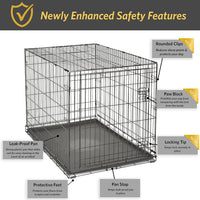New World by Midwest 42-Inch Single Door Crate, for Large Breeds - Single Door - Black / Large (42"L) - image 4