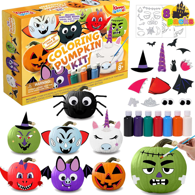 Klever Kits Halloween Pumpkin Decorating Kit