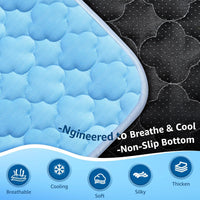Dog Cooling Mat for Large Dogs - Cryo Blue Cloud Stitching / Large - image 3