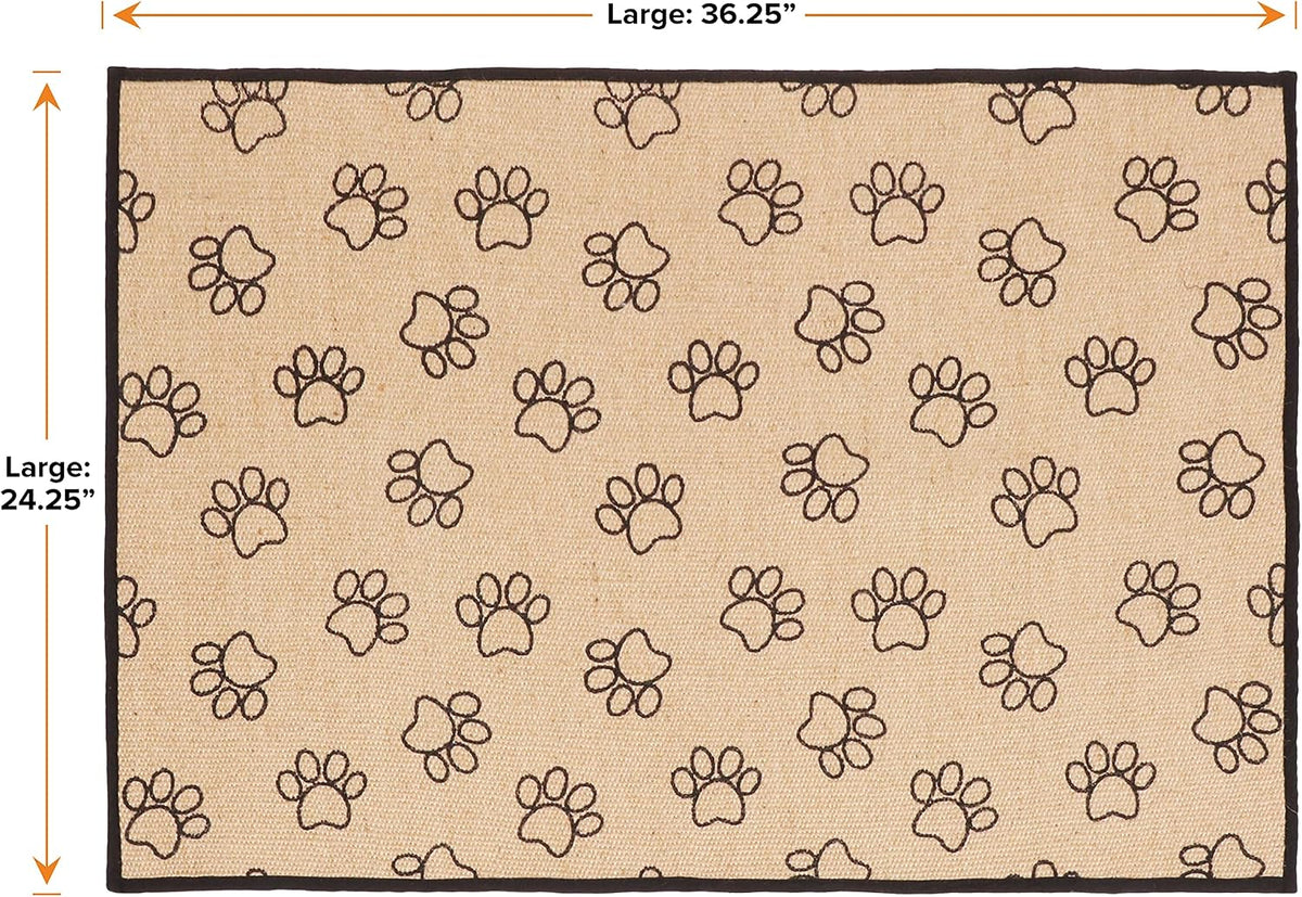 Neater Pets Jute Cat Litter Trapping Mat - Paw Print - image 2