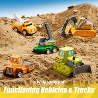 JOYIN 18 Pcs Pull Back City Cars and Trucks Toy Vehicles Set - Classic Cars Set - image 4
