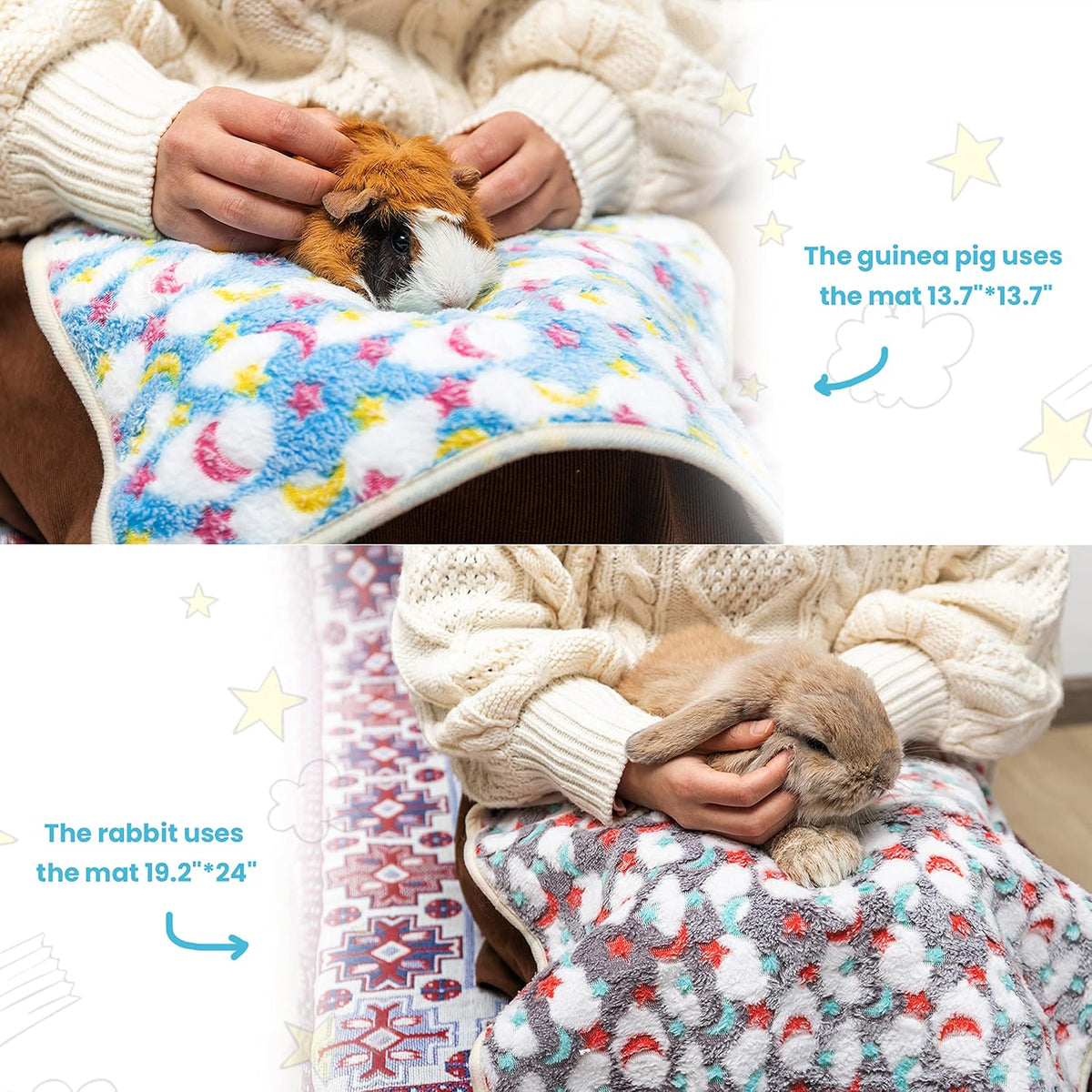 CUSOZWO Guinea Pig Bedding Mat - 19.2"*24" - image 3