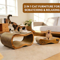 Cat Scratcher, 2 in 1 Cardboard Cat Scratchers for Indoor Cats Scratch Pad – Essentials for Cats - 87CM - image 3