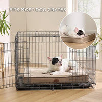 Bedsure Memory Foam Dog Beds Large Sized Dog - 29"L x 18"W x 3"Th / Khaki - image 2