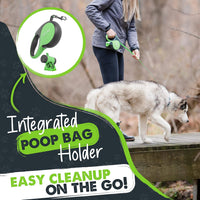 Mighty Paw Retractable Dog Leash, for Large Dogs, Auto-Locking - Deluxe Green / 0 - 50 lbs - image 3