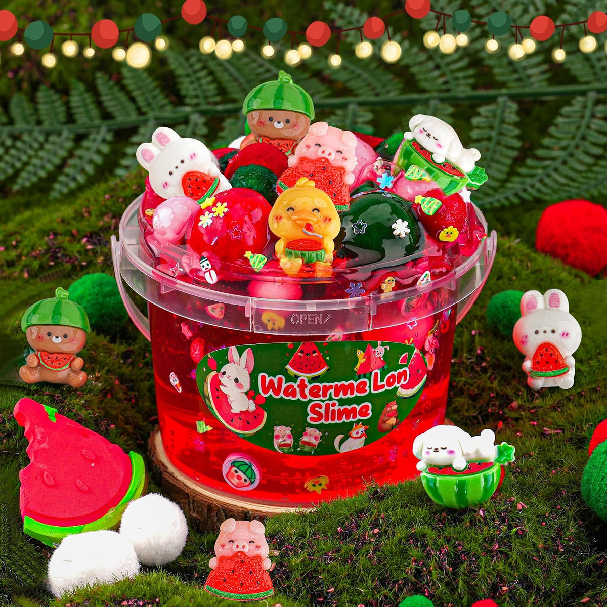 Astronaut Galaxy Slime for Kids, Big Slime Bucket with Clay - Red Slime - image 4