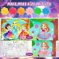 CHICAUP Paint with Water Coloring Books for Kids - Shimmer Princess Purple - image 2
