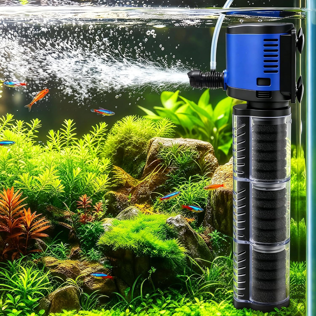 TARARIUM Aquarium Filter for Fish Tank - Small fit 20-75gal