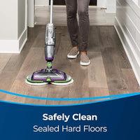 BISSELL® Spinwave Cordless Pet Hard Floor Spin Mop Cleaner 18V with washable mop pads for sealed hard floors, 23157