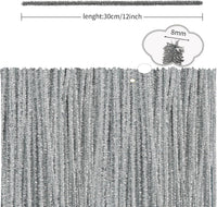 Pipe Cleaners Craft Supplies - 30CM / Glitter Silver / 100 - image 2