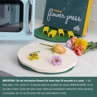 GSM Brands microwave flower press kit with two 10 inch round plates and clips - view 4