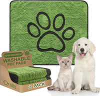 Reusable Dog Pee Pads, Washable Puppy Pads - Flannel / 30"x34"(pack of 2)