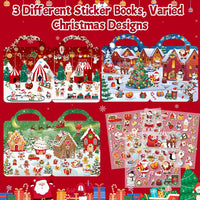 Elfew 3 pack Halloween reusable sticker books for toddlers with puffy stickers - view 14