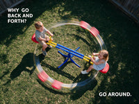 Grow'n Up Heracles four-leg kids seesaw with foam handle guards and 360 degree spin - view 3