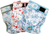Washable Female Dog Diapers - X-Large(17.5"-27"Waist) / Flower-2 - image 2