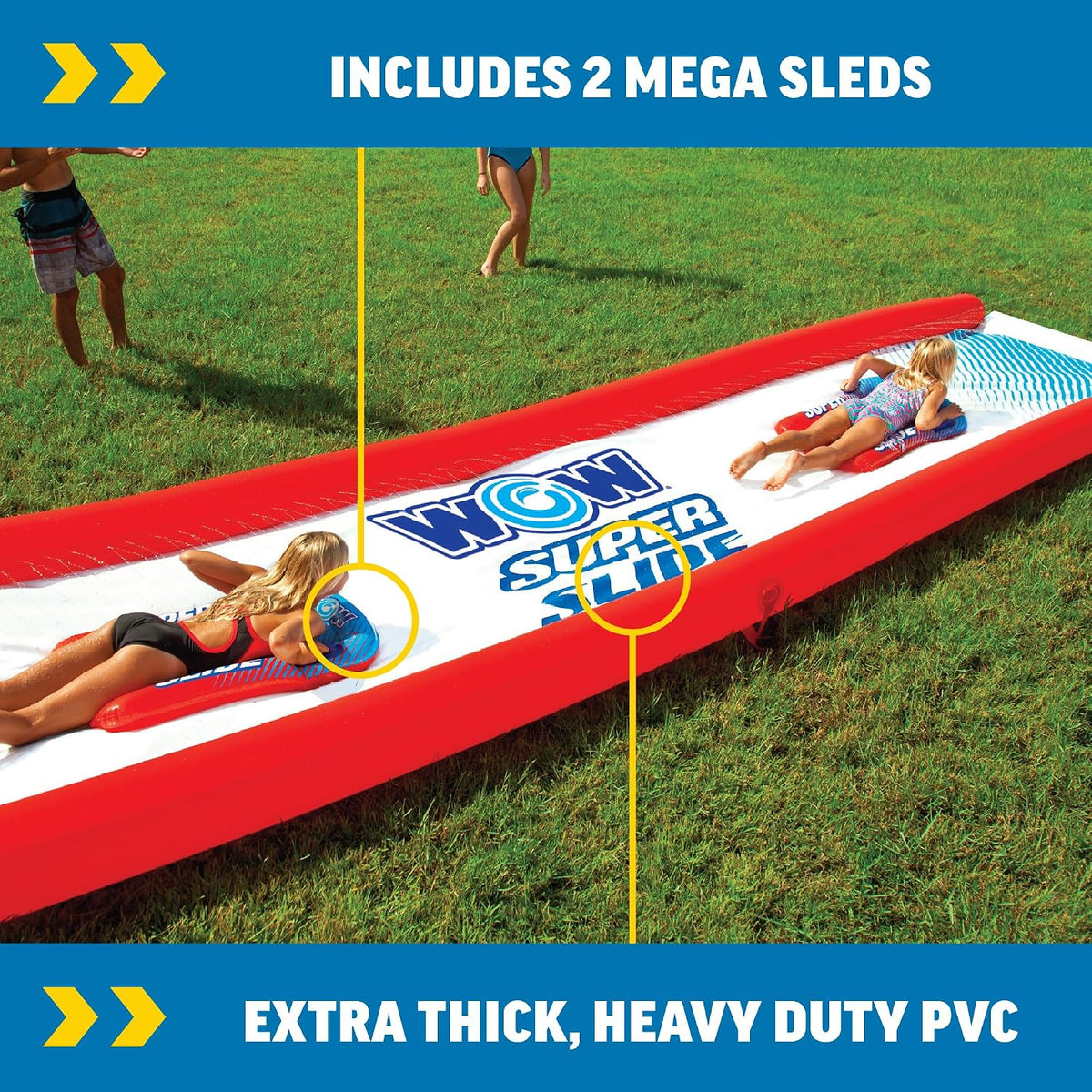 Wow Sports Super Inflatable Lawn Water Slide, Zigzag Sprinklers - image 2