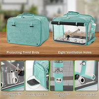 Bird Carrier Airline Approved - Green - image 4
