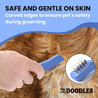 Dematting Comb for Dogs, Undercoat Rake Grooming Tool - 5 Blades - image 4