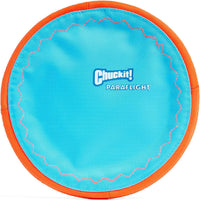 Chuckit! Paraflight Flying Disc Dog Toy, Floats, Size Large - Large / Blue/Orange