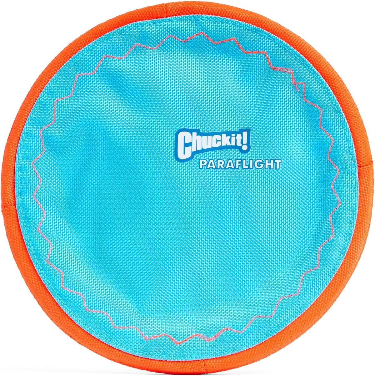 Chuckit! Paraflight Flying Disc Dog Toy, Floats, Size Large - Large / Blue/Orange