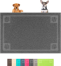 Darkyazi Pet Feeding Mat Large for Dogs and Cats - Grey