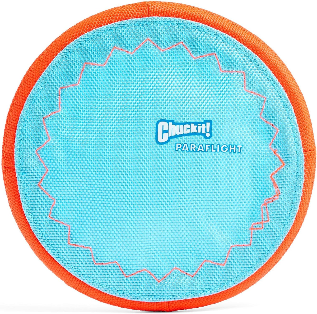 Chuckit! Paraflight Flying Disc Dog Toy, Floats, Size Large - Small / Blue/Orange
