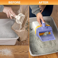 Neater Pet Brands Neater Scooper XL Cat Litter Scoop, 15 Refill Bags – Extra-Large Capacity Mess-Free Cat Litter Scooper with Bag for Large & Multiple Cats, Spill-Proof Litter Box Scooper with Holder