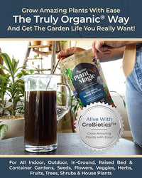 Organic Plant Magic - Truly Organic™ Fast-Acting Soluble Plant Food: All-Purpose Fertilizer Concentrate for All Flower Vegetable Herb Fruit Tree Shrub Container Garden & House Plants [5 lb Bucket]