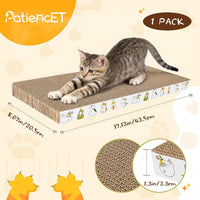 PatiencET Cat Scratch Pad with Box - Flat - 4 Pack - image 2