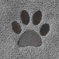 Ritz Premium Embroidered Microfiber Pet Towel, 18" x 28" - Paw Spa Grey / Small (Pack of 3) - image 3