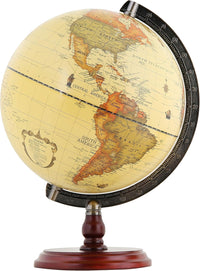 Annova Mini Antique Globe 4-inch / 10 cm - Brown Vintage