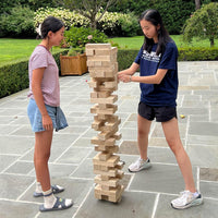 GOTHINK Giant Tumble Tower Game - Natural / XL- Over 5FT - image 3