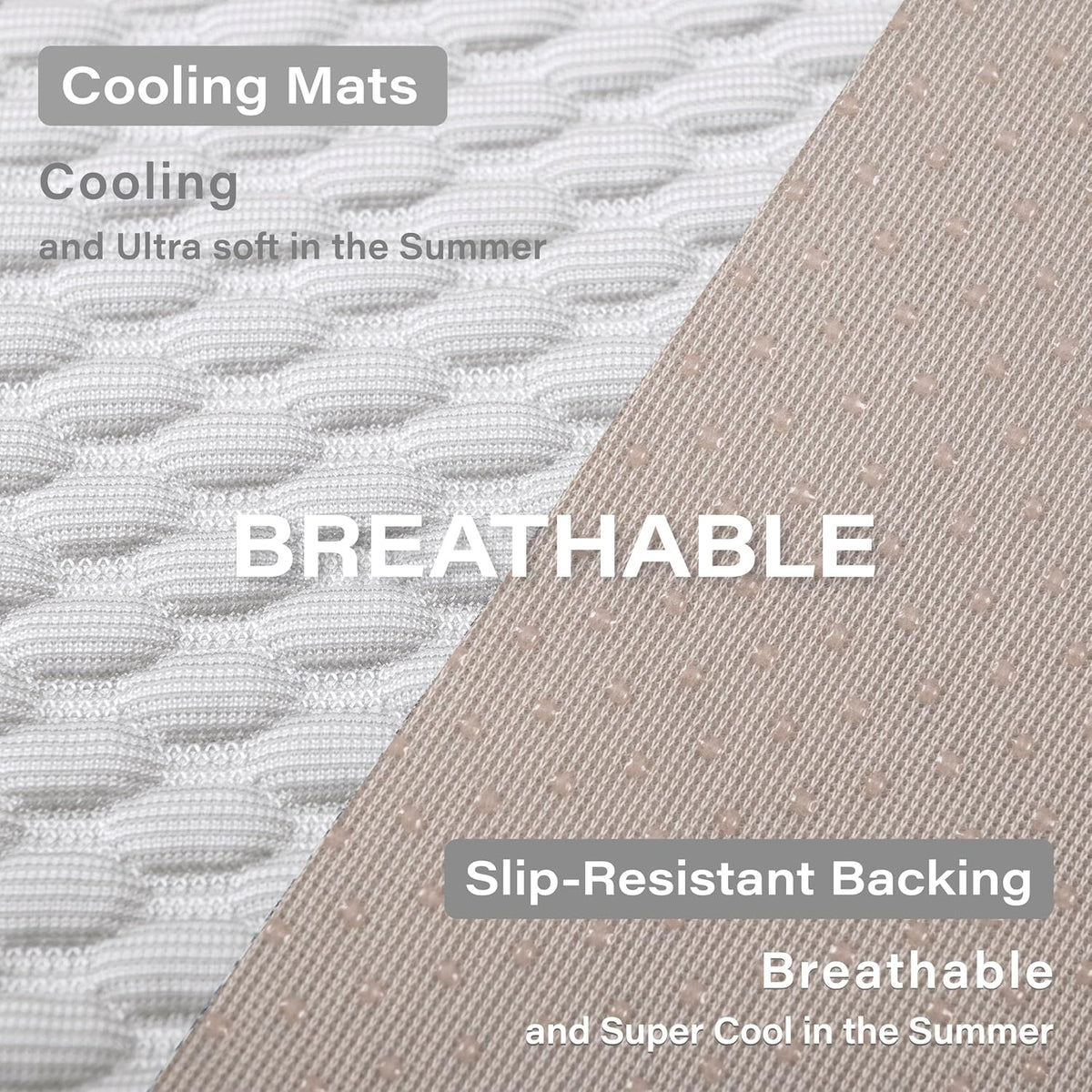 MICROCOSMOS Dog Sleeping Pad & Pet Cooling Mat - 40" x 28" / GreyWhite - image 4