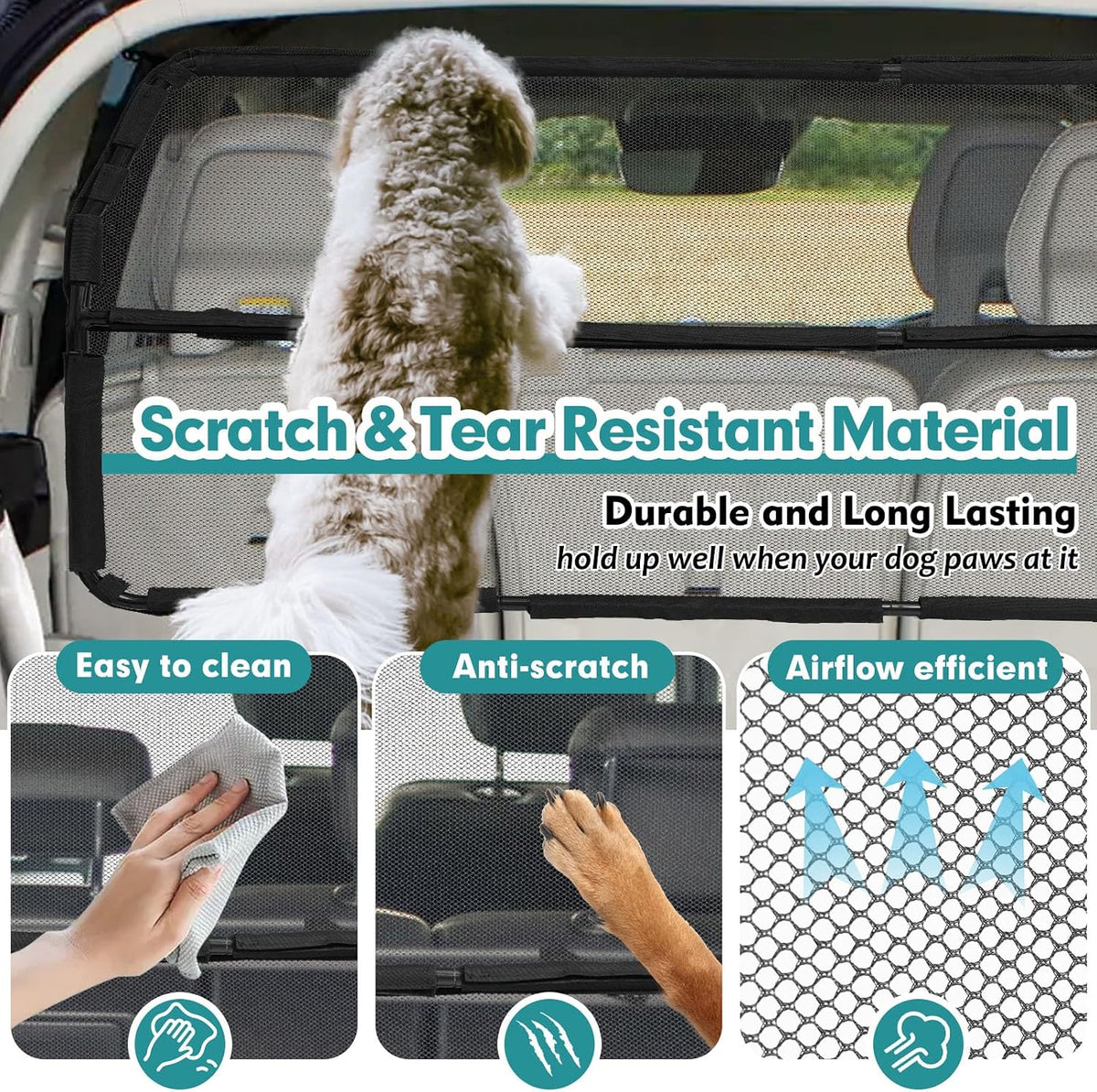 Dog Car Barrier Escape-Proof - Small - image 4