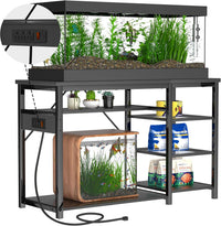 Keelian 55-75 Gallon Fish Tank Stand With Power Outlets for Aquarium - 55-75 Gallon