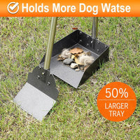 Dog Pooper Scooper, Metal Tray & Spade Set, Tray & Spade - Medium - image 3