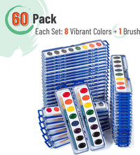 Mr. Pen, Washable Watercolors, 8 Colors with Paint Brush - 60 Pack - image 2