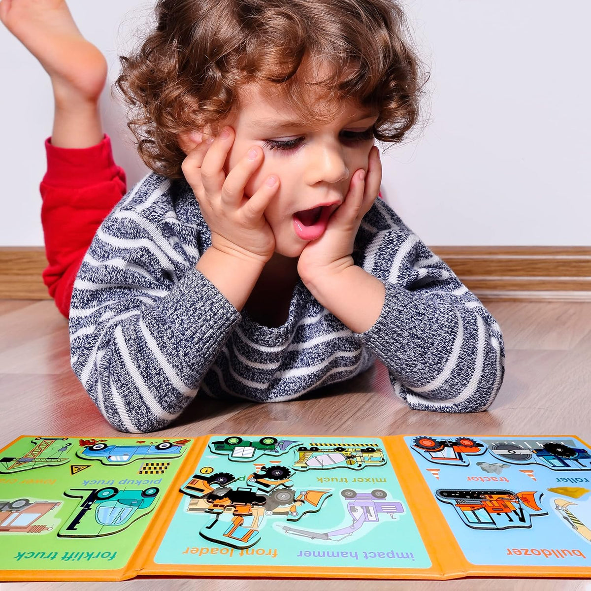 Magnetic Puzzles for Kids Ages 3-5 - Engineering vehicle - image 4