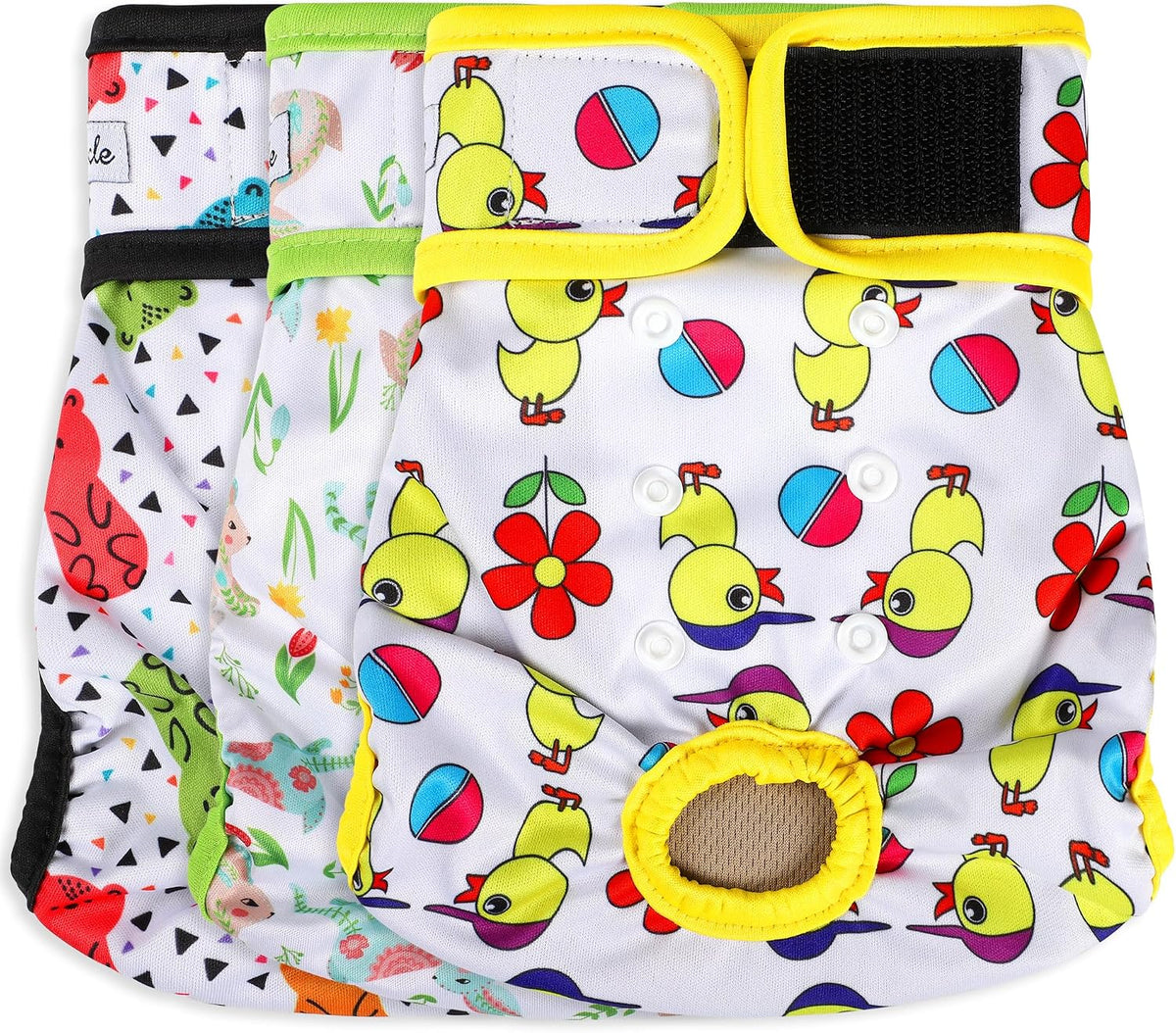 Washable Female Dog Diapers - Large（15"-17"Waist） / Animals