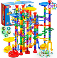 JOYIN 150Pcs Glowing Marble Run - Super Set-207PCS