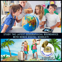 Get Life Basics 13” Illuminated Constellation World Globe for Kids - image 3