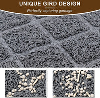 Cat Litter Box Mat, Trapping Mat Premium Durable PVC Pad - Grey / 24*35in Grey - image 3