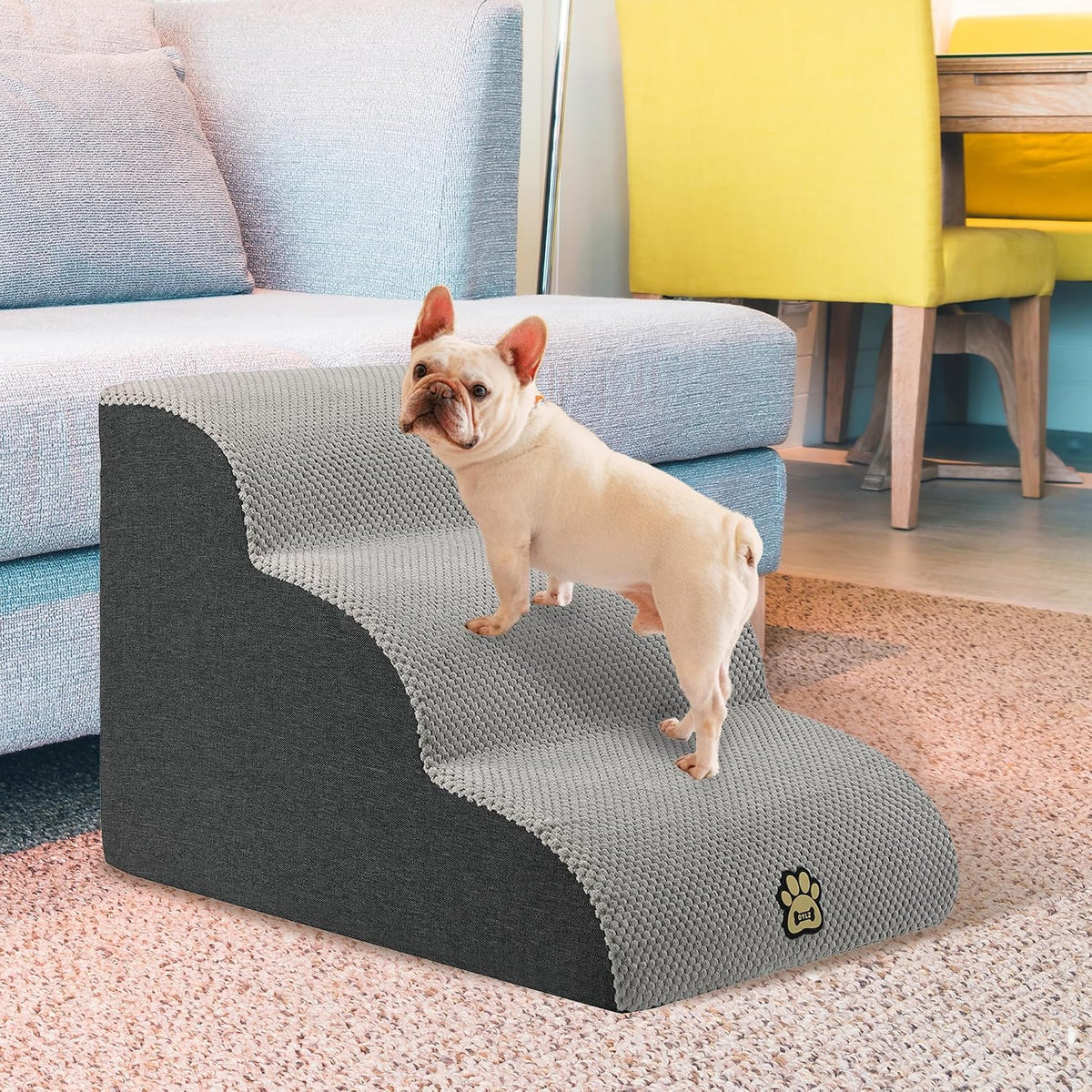 Pet Steps Dog Stairs for Sofa Couch and Bed High Density Sponge Pet - image 2