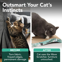 Reversible Wave Cat Scratcher for Indoor Cats - Go Green / 1pcs - image 3