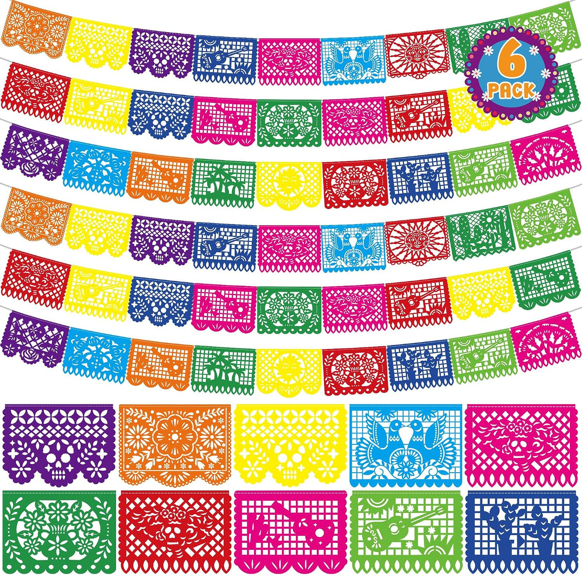 18 FT Cinco De Mayo Party Decorations - 6 Pack